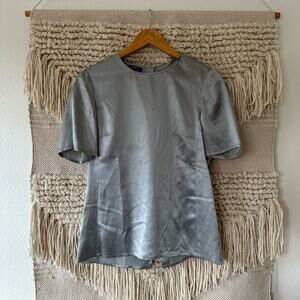 Akris Silk Button Back Blouse